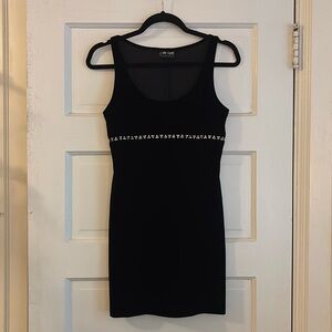 Vintage velour mini dress